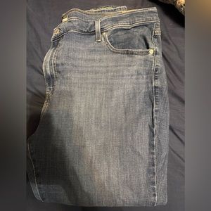 Levi’s skinny high rise women’s plus jeans, size 24w